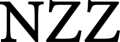 NZZ logo consisting of bold serif letters N Z Z